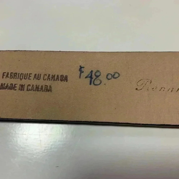 Renaissance brown leather belt with leather buckle  Size XS - Picture 9 of 13